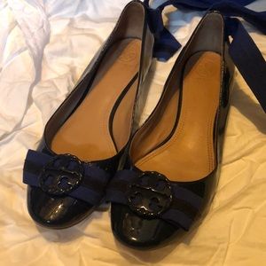 Tory Burch Maritime Ankle Wrap Ballet Flats